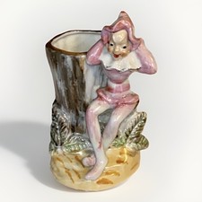 VTG 50s Ceramic Pink Pixie Elf