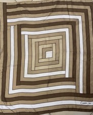 Foulard 100% Pure en Soie Vintage Femme Carven scarf silk