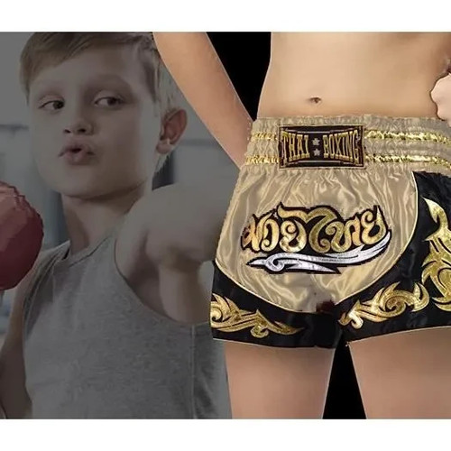 Short muay thai enfant beige - muay,