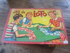 Jeu de Loto ancien dans sa