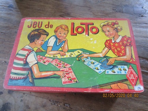 Jeu loto ancien dans sa - de,