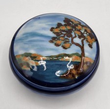 Boîte bonbonnière porcelaine de Limoges paysage signée Camille Tharaud