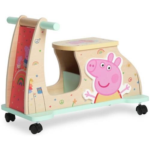 Trottinette bois peppa pig - bois,