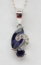 Pendentif Iolite 1,27 Carat En