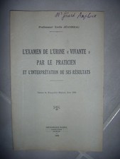 Urologie: Examen de l'urine