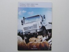 Catalogue, brochure, camion, truck, Mercedes Benz Unimog U 3000 4000 5000, 2008