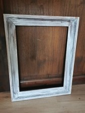 Cadre en bois marron blanc