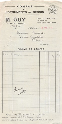 1927 compas instruments de - compas,