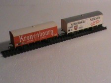 lot 2 wagons couvert HO