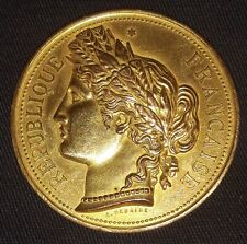 FRANCE Médaille Comice Agricole de StDié 1 er concours 1884 Cuivre 4 cm 30 gr