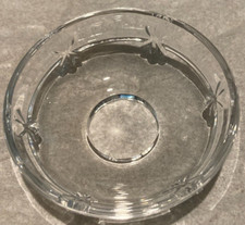 PORTE-BOUGIES BOBÈCHE Ø 80 MM EN CRISTAL BOHÈME, TROU 25 MM, POUR LUSTRE