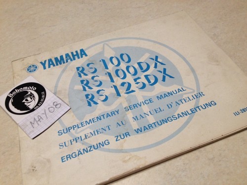 Yamaha rs100dx rs125dx - rs100dx, rs