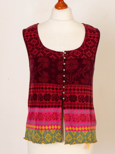 Gilet haut femme multicolore
