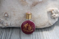 4 cm de haut, Miniature de parfum vide, Scène galante de Fragonard, flacon  vide