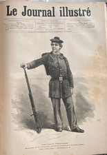 JOURNAL ILLUSTRE 1885  N° 30 BATAILLON SCOLAIRE - GUET APENS DE HUE VIETNAM