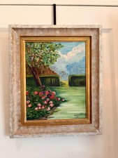 Ancien tableau peinture huile - tableau,
