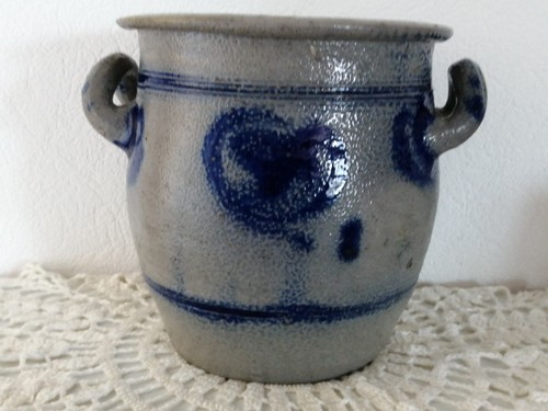 Ancien pot saloir grès - pot/saloir, en