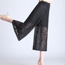 Femmes Dentelle Pantalon Jambe