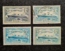 TIMBRE FRANCE PAQUEBOT NORMANDIE N°300 TURQUOISE NEUF**