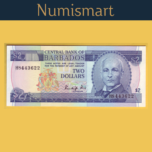 Billet barbades dollars 1980 - barbades,