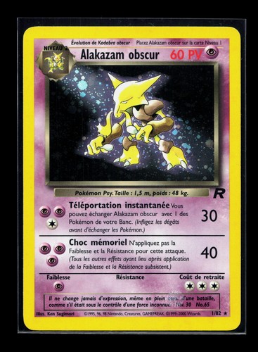 Carte pokémon alakazam obscur - pokémon,