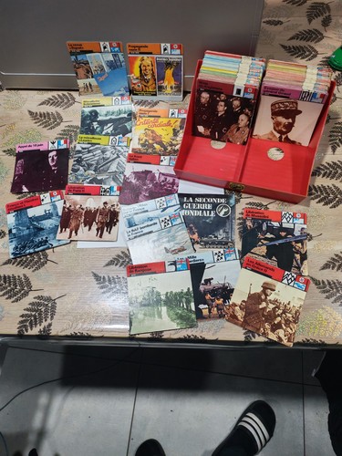 Rare lot 500 fiches ww2 - rare,