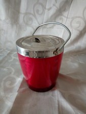 SCEAU À GLACE VINTAGE ? ROUGE BON ETAT PROPRE  LIVRAISON GRATUITE 👍👍👍