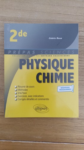 Livre physique chimie classe - livre, physique-chimie