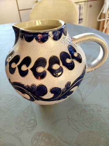Pichet grès bleu - grès, en