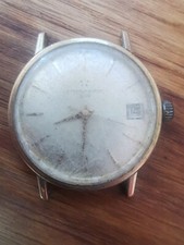 Eterna Matic 2000 Centenaire Montre Bracelet Ancienne Boîtier Plaqué Or P1671