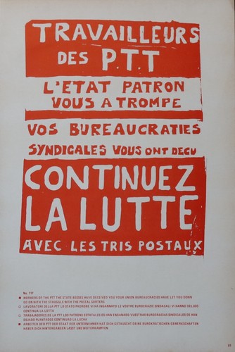 Affiche mai travailleurs - mai, 68