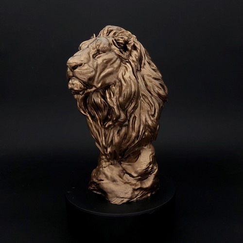 Buste lion statue roi - -,