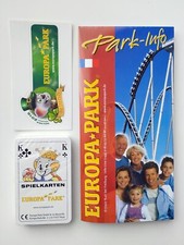 Ancien plan du parc EUROPA PARK + 1 jeu de cartes