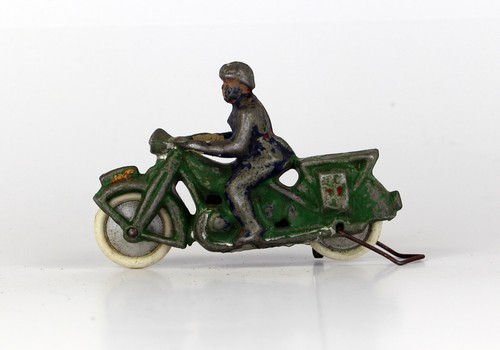 Moto plomb figurine uniforme - moto,