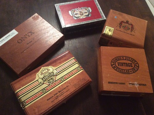 Set wooden cigar boxes - wooden,