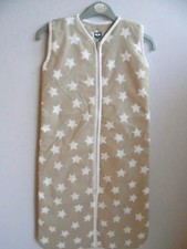 TURBULETTE GIGOTEUSE MOLLETONNÉ -TAILLE 1/2 - 90 CM "TAUPE ETOILE BLANCHE" NEUVE