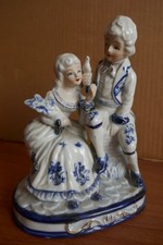 Figurines Porcelaine Couple victorien/colonial *vintage*