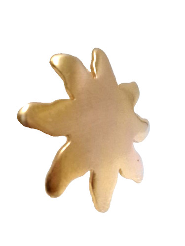 Broche soleil métal - broche, doré