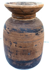 Pot à beurre lait  bois