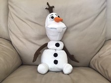 Disney Frozen 14" Pull Apart Talking Olaf Snowman Plush Stuffed Toy 