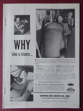 6/1947 PUB IRVING AIR CHUTE IRVIN CHAIRCHUTE PARACHUTE ORIGINAL AD
