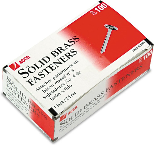 Solid brass paper fasteners - solid,