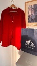 Veste Saint James - Taille XXL - 44 46 - Rouge - laine Made in France