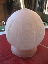 ++"518.10" BELLE LAMPE BOULE ART DECO A POSER DE COULEUR ROSE