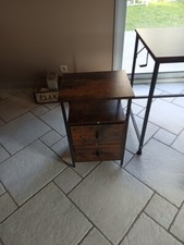 Table de chevet style industriel état neuf