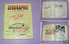 2386/ LIVRE SCOLAIRE COURS DE GÉOGRAPHIE 1950 LYCÉES ET COLLÈGES SCIENCE 