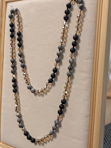 Sautoir perles naturelle - , et