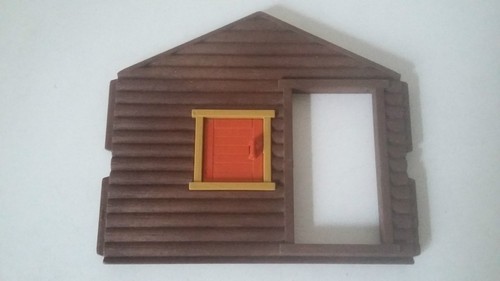 Playmobil façade cabane - façade,