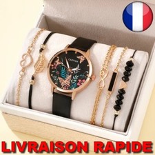 Montre Bracelet Plume Coeur