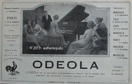 Publicite odeola piano - publicite,